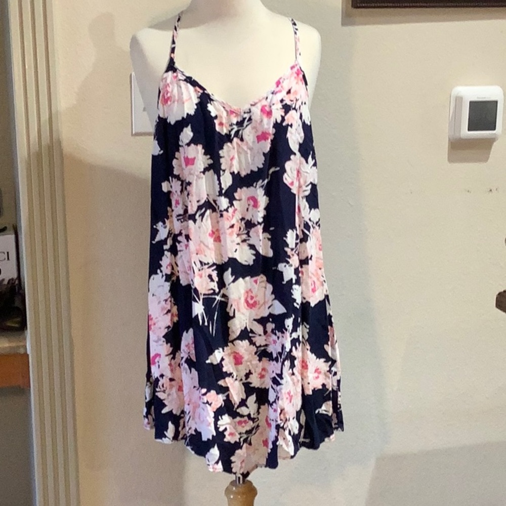 BeBop blue floral dress